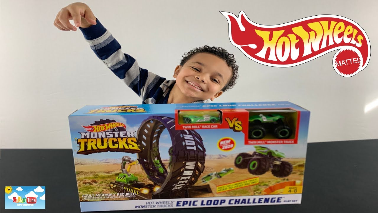 Hot Wheels Monster Trucks Epic Loop Challenge Playset!| ToyReview