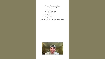 Googol Prime Factorization #shorts