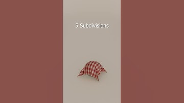 Blender Cloth Simulation 0 vs 9 Subdivisions #clothsimulation #3danimation #blender3d