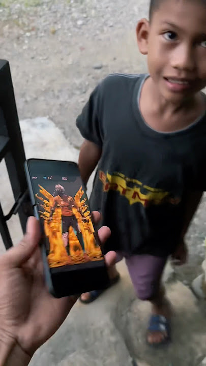 Yesterday, the kid came again, but this time he was asked to make a viral Free Fire photo using A...