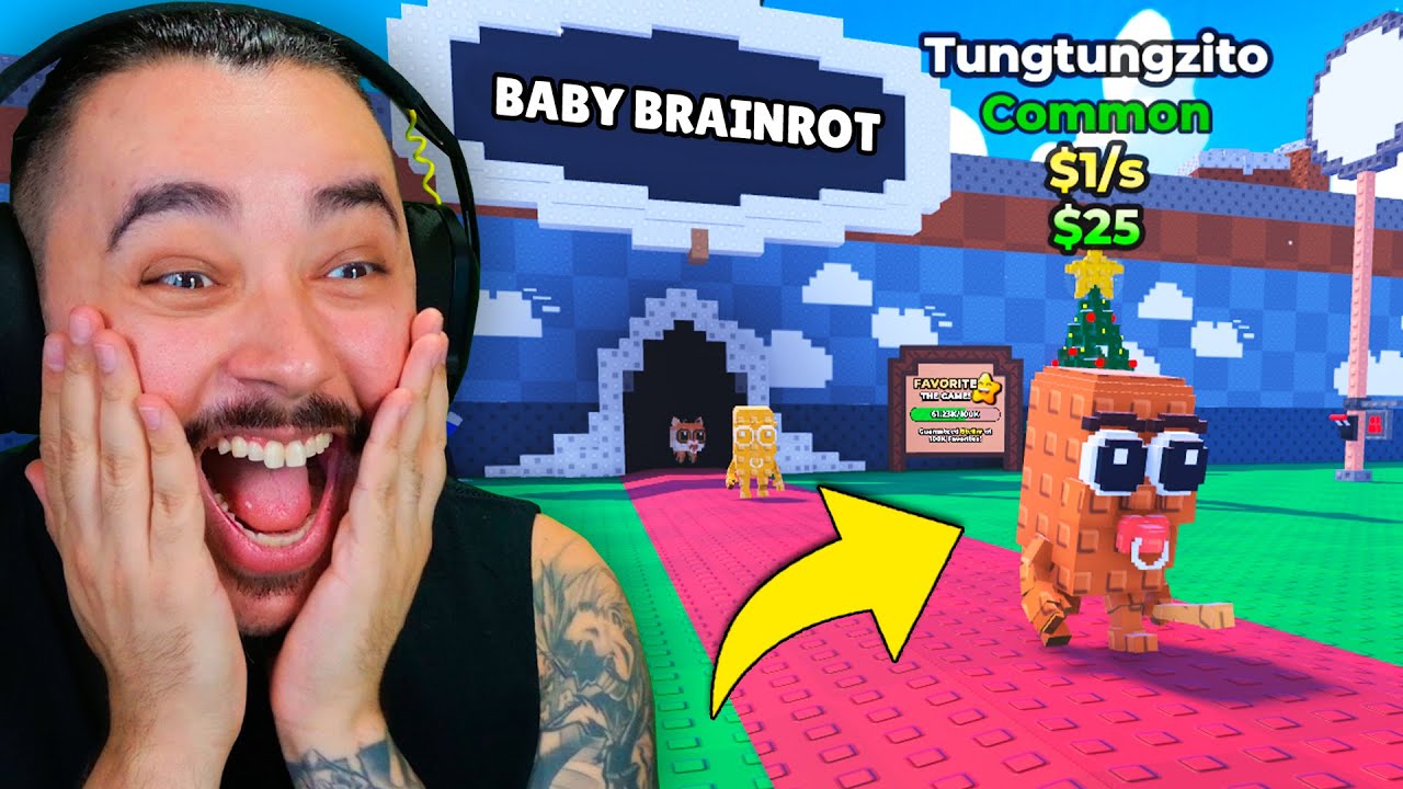 TODOS OS BRAINROTS VIRARAM BEBE NESSE JOGO DE ROUBAR!! | ROUBE UM BEBE BRAINROT - ROBLOX