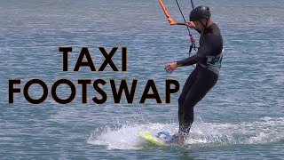 Kite Foil: Taxi Footswap (switching stance tutorial)