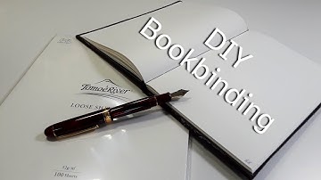 I Made a DIY Tomoe River Journal - DIY Bookbinding