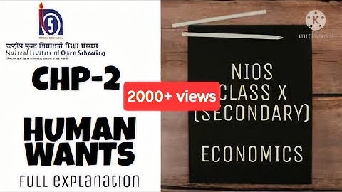 NIOS CLASS X (SECONDARY) | CHP-2 | ECONOMICS(214) | FULL EXPLANATION
