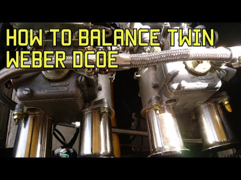 How to balance twin weber dcoe