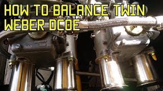 How to balance twin weber dcoe