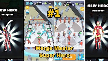 MERGE MASTER SUPER HERO || LEVEL: 8-10 || WALKTHROUGH || MONKEY BEAST GAMING ||  GAMEPLAY #1