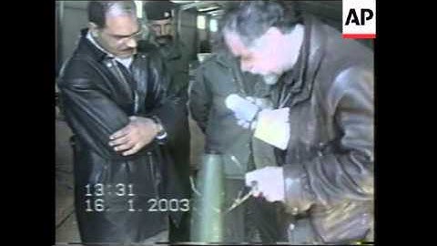 Pictures from site where inspectors say they found chemical warheads