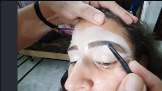 Eyebrows shaping tutorial for Beginners // very easy steps in hindi //