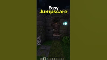 How to make a Jumpscare in Minecraft – Redstone Tutorial | CupSapling #minecraft #decoration #shorts
