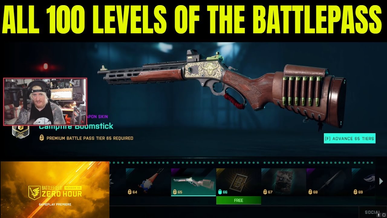 BATTLEFIELD 2042 ZERO HOUR SEASON 1 - All 100 Levels Of The Battle Pass