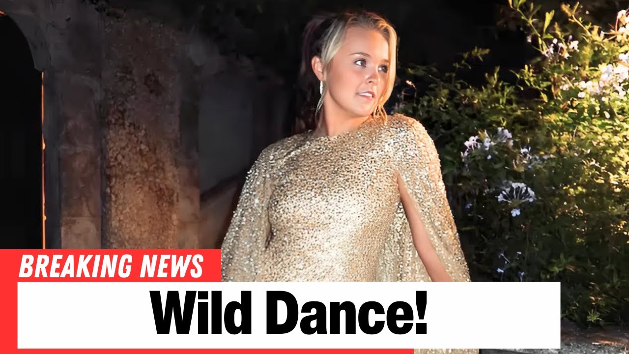 jojo siwa gold dress DANCES wildly in Italy wearing stunning size-40