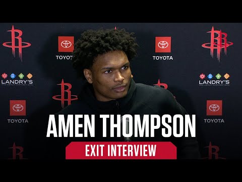 Amen Thompson Exit Interview 23-24 | Houston Rockets