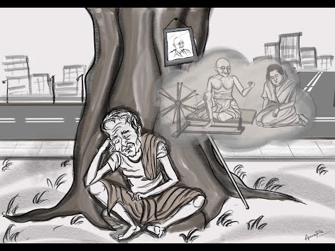 AGANINKA SHOKA (Short Story) || In the Memory of Mahatma Gandhi || Story by Prof. Birendra Nayak
