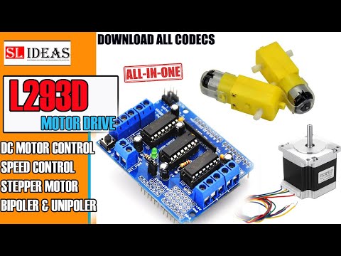 Arduino Control Dc Motor L293d Motor Driver Ic Youtube