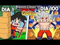 🟠Sobreviví 100 DÍAS siendo GOKU en Minecraft HARDCORE!