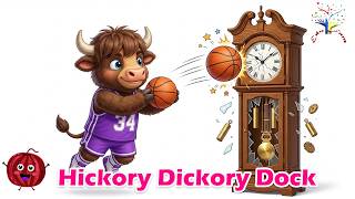 Hickory Dickory Dock 🏀🦦🦜🦬 | The Yak's Epic Basketball Shot Broke the Giant Clock! 😱⏰