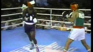 Olympics - 1984 Los Angeles - Boxing - Welterwt - USA Mark Breland VS MEX Genaro Leon  imasports