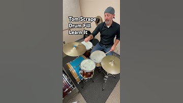 Tom scrape drum fill: Learn It #drums #drumlessons #drumfill #drumlife #drumlesson #drumlesson