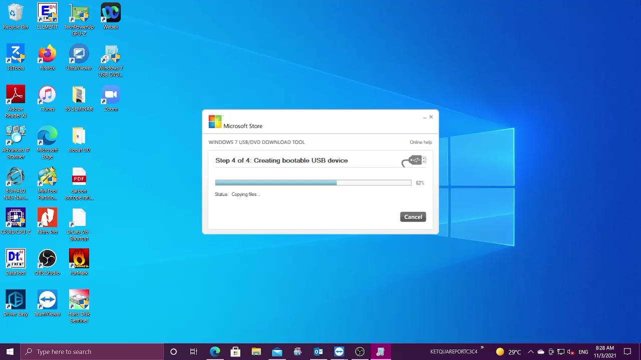 How to create bootable usb device windows 7 (hướng dẫn tạo usb cài win