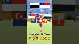 Flags of Pahang and Melaka. #shorts #sakura #sakuraschoolsimulator