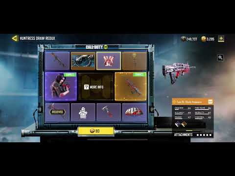 Call of duty mobile The Type 25 Bloody Vengeance Huntress Draw redux, one spin, spending 80cp.