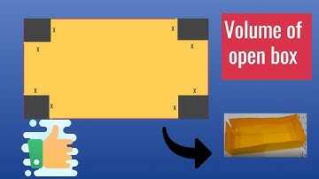 How to find volume of an open box