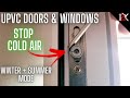 How to stop cold air draughts from windows  doors  adjust upvc windowdoor winter summer mode