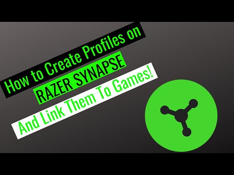 How to Create Profiles on RAZER SYNPASE and Link them to GAMES!