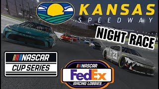 2024 NASCAR CUP SERIES NIGHT RACING AT KANSAS | NASCAR iRacing FedEx Lobbies Week 10