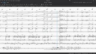 Twilight Zone - jazz composition score video in MUSESCORE 4