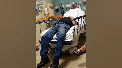 Crazy dad in hospital very funny