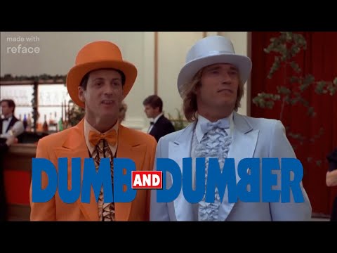Dumb And Dumber with Sylvester Stallone and Arnold Schwarzenegger  Reface 