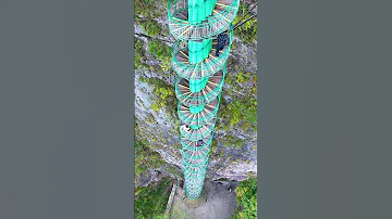 The Taihang Skyscraper Ladder The First In China Is Equivalent To More Than 30 Floors High Travel 