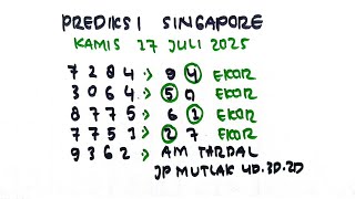PREDIKSI SGP 17 JULI 2025 | BOCORAN TOGEL SGP HARI INI | RUMUS EKOR SGP HARI INI