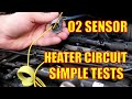P0135   P0141 - Explained -  Simple Testing Oxygen Sensor Heater Circuit - No special Tools
