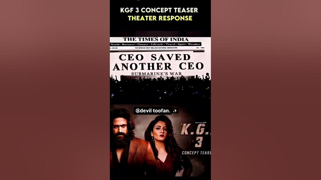 KGF chapter 3 trailer YouTube