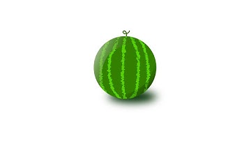 How to Drawing Watermelon Vector for Beginner using Inkscape