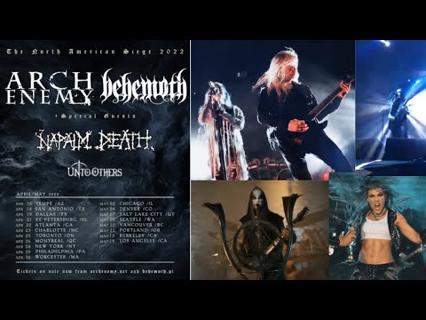 ARCH ENEMY and BEHEMOTH Tour announced w/ NAPALM DEATH and UNTO OTHERS dates and venues!