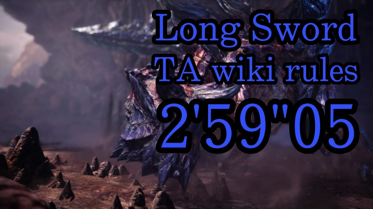 Mhw I Ps4 特殊闘技場ディノバルド 太刀 Ta Wiki Rules 2 59 05 Glavenus Long Sword Ta Youtube