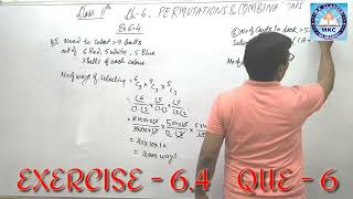 Determine the number of 5 card combinations out of a deck of 52 cards if there is exactly Ex 6.4 Q 6