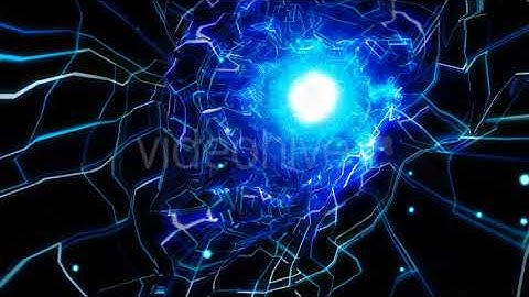 Techno Grid Tunnel Loop Background