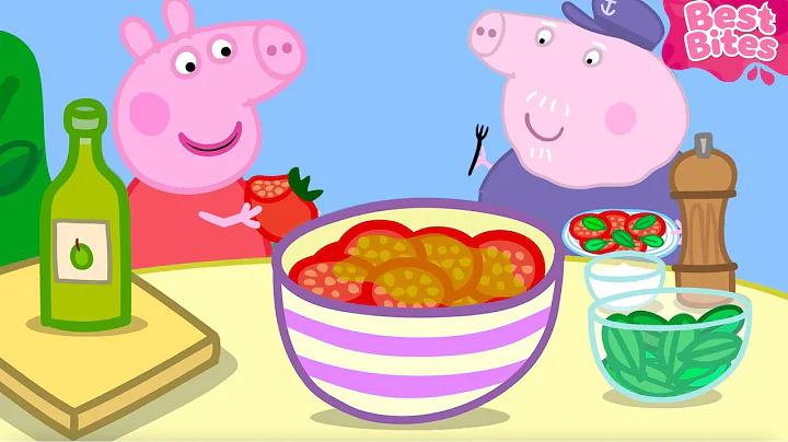 Peppa Pig’s Tomato Salad Recipe 🍅 | Cooking Lunch Time Food 🥗 | Full Episodes Cartoon | 30 Minutes