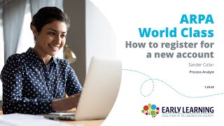 ARPA World Class How to register for a new account 1 25 23