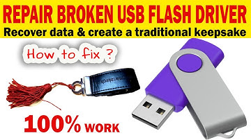 How to fix a Fault USB Flash Drive  & recover data  / create a traditional keepsake from USB Flash