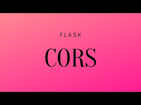 CORS in Flask