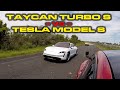 FINALLY SETTLED? * Porsche Taycan Turbo S vs Tesla Model S Performance with Cheetah Launch