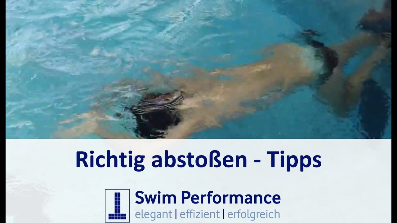 Richtig vom Beckenrand abstoßen - Fehler und Tipps