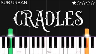 Video thumbnail of "Cradles - Sub Urban | EASY Piano Tutorial"