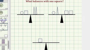Determine What Shape Will Balance a Scale - Problem Solving